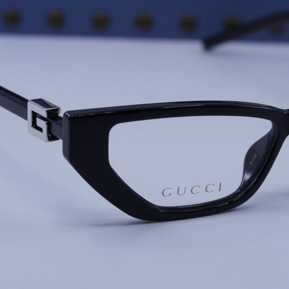 Gucci GG1683O 001 Cat Eye Eyeglasses - Shiny Black 53mm main image 5